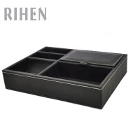 Leather Office Desk Organizer folding organizer with lid office desk organizer